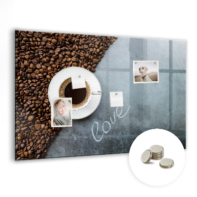 Magnetisch wandbord Een kopje koffie