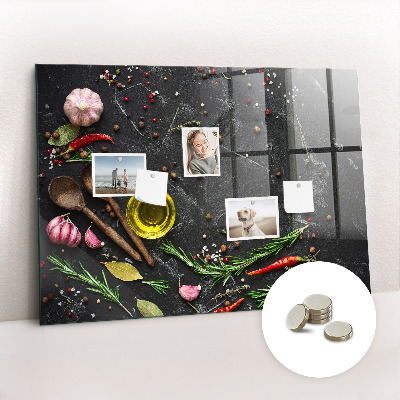 Magnet board Specerijen op het aanrecht