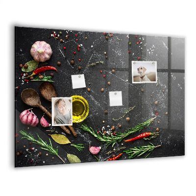 Magnet board Specerijen op het aanrecht