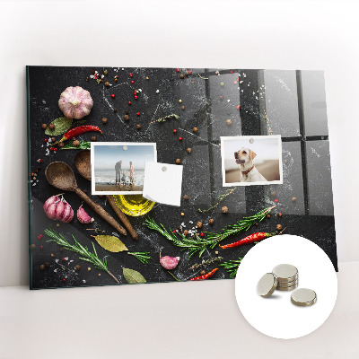 Magnet board Specerijen op het aanrecht