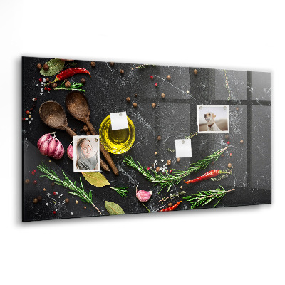 Magnet board Specerijen op het aanrecht