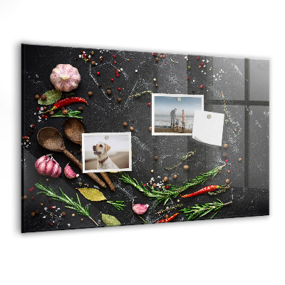 Magnet board Specerijen op het aanrecht