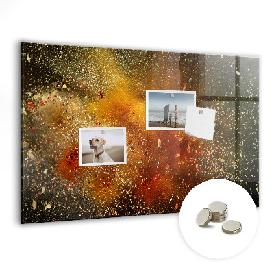 Magnetisch wandbord Specerijenabstractie