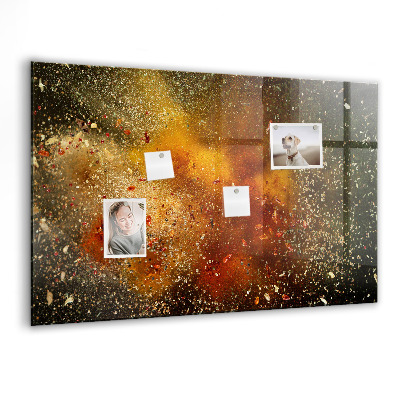 Magnetisch wandbord Specerijenabstractie