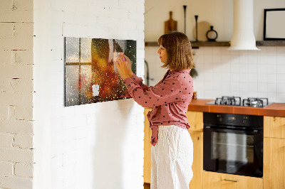 Magnetisch wandbord Specerijenabstractie