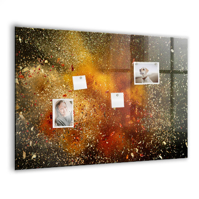 Magnetisch wandbord Specerijenabstractie