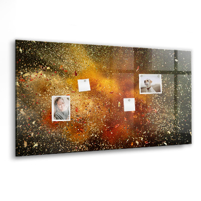 Magnetisch wandbord Specerijenabstractie