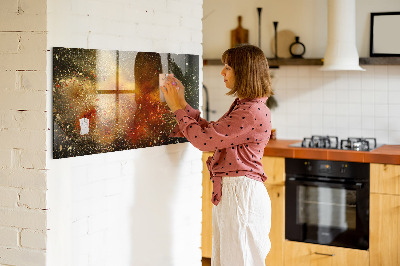 Magnetisch wandbord Specerijenabstractie