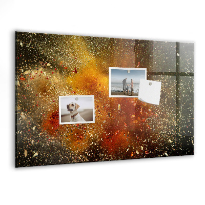 Magnetisch wandbord Specerijenabstractie