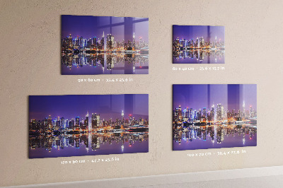 Magnetisch wandbord New York 's nachts