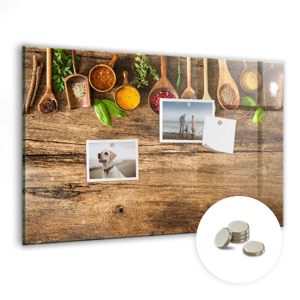 Magnetisch wandbord Lepels kruiden
