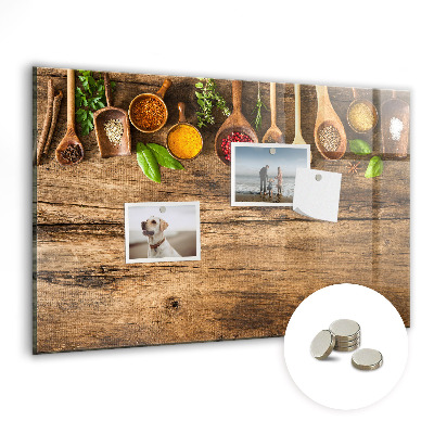 Magnetisch wandbord Lepels kruiden