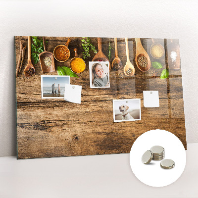 Magnetisch wandbord Lepels kruiden
