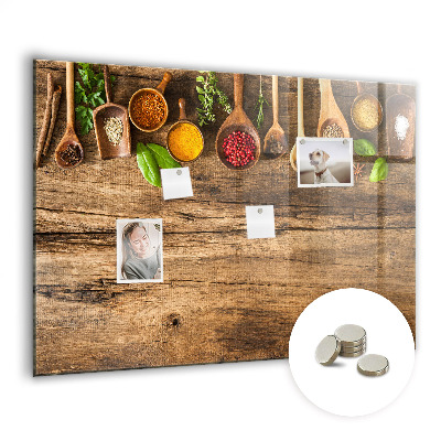 Magnetisch wandbord Lepels kruiden
