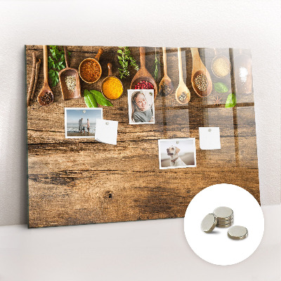 Magnetisch wandbord Lepels kruiden