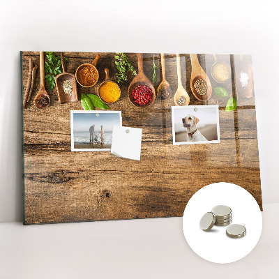 Magnetisch wandbord Lepels kruiden