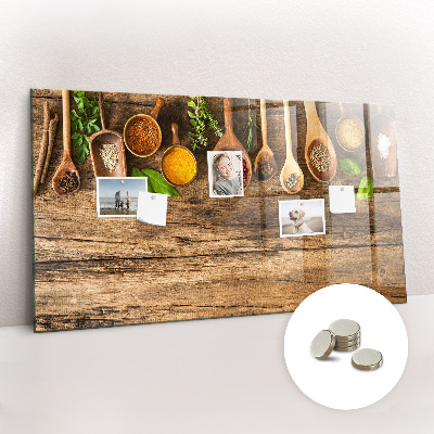 Magnetisch wandbord Lepels kruiden