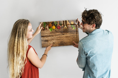 Magnetisch wandbord Lepels kruiden