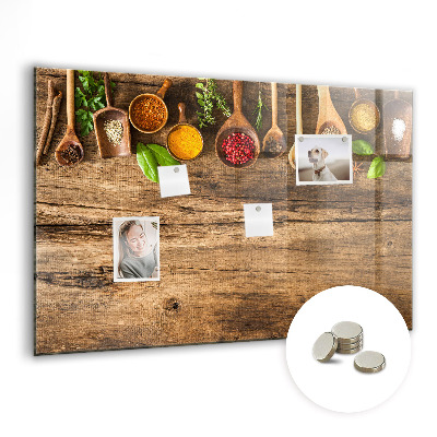 Magnetisch wandbord Lepels kruiden