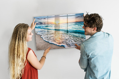 Magnetisch wandbord Strand zeezand