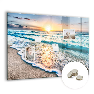 Magnetisch wandbord Strand zeezand