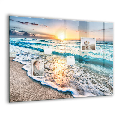Magnetisch wandbord Strand zeezand