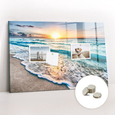 Magnetisch wandbord Strand zeezand