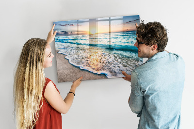 Magnetisch wandbord Strand zeezand