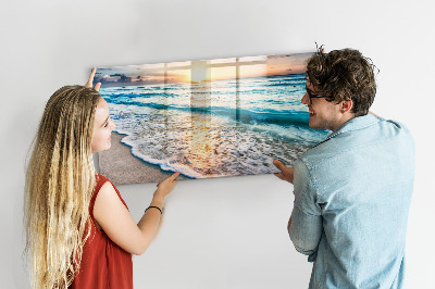 Magnetisch wandbord Strand zeezand