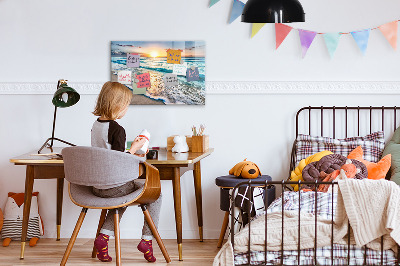 Magnetisch wandbord Strand zeezand