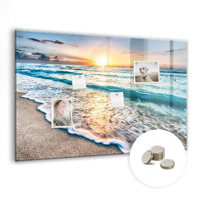 Magnetisch wandbord Strand zeezand