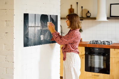 Memobord keuken Metaalabstractie