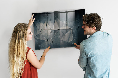 Memobord keuken Metaalabstractie