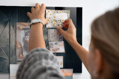 Memobord keuken Metaalabstractie