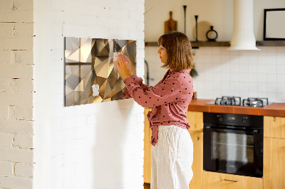 Magnet board Abstracte driehoeken