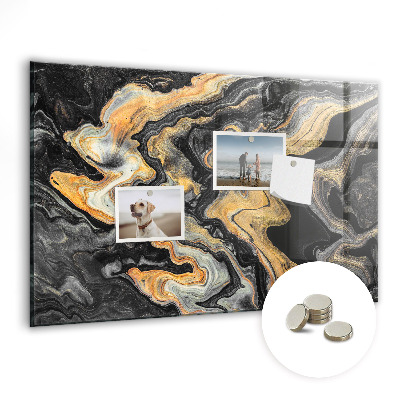 Memobord keuken Gouden marmer