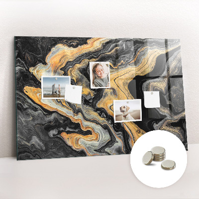 Memobord keuken Gouden marmer