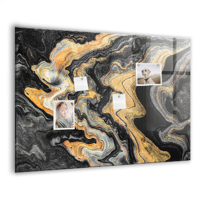 Memobord keuken Gouden marmer