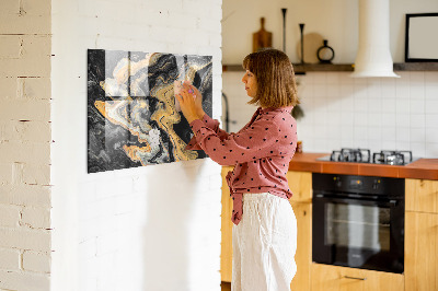 Memobord keuken Gouden marmer