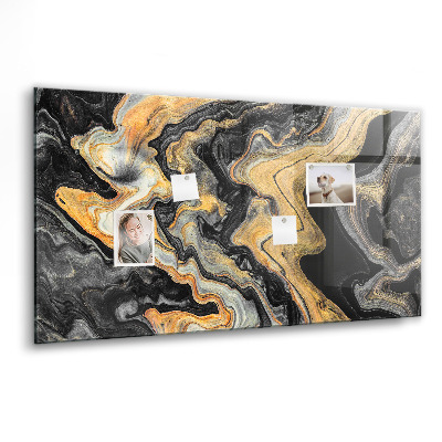 Memobord keuken Gouden marmer