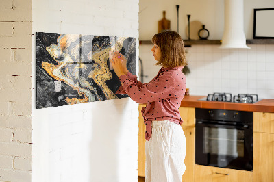 Memobord keuken Gouden marmer