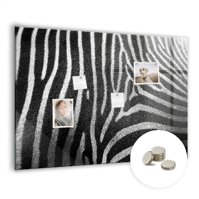 Magnetisch wandbord Zebrapatroon