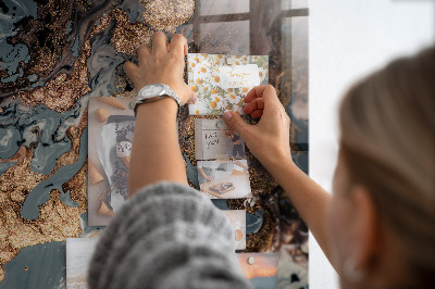 Memobord keuken Decoratief marmer