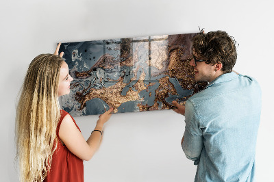 Memobord keuken Decoratief marmer