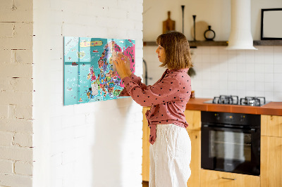 Magnet board Kaart van Europa