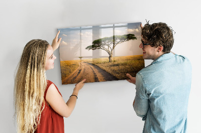 Memobord keuken Afrikaans landschap