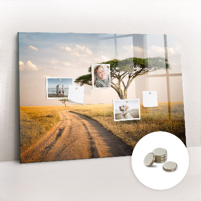 Memobord keuken Afrikaans landschap