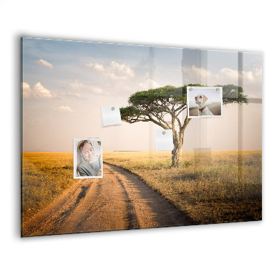 Memobord keuken Afrikaans landschap