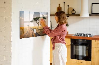 Memobord keuken Afrikaans landschap