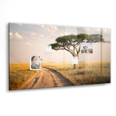 Memobord keuken Afrikaans landschap